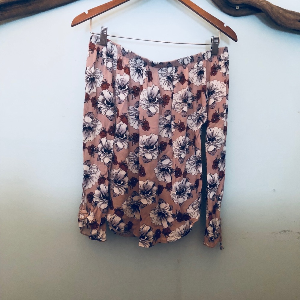 Floral off the shoulder top